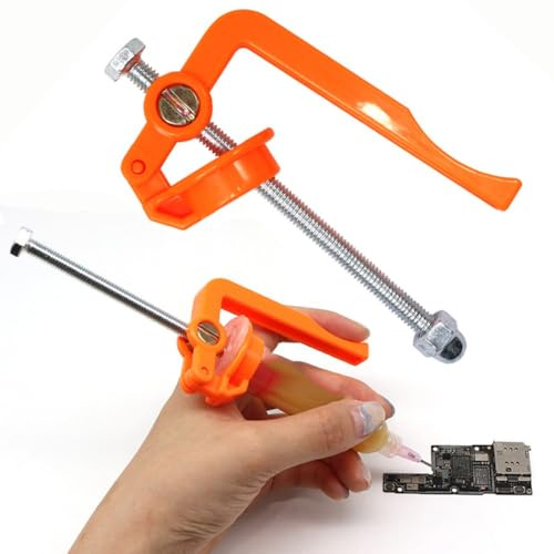 NEIQIUWING Lotgeräte-Solder-Paste-Extruder für präzise Dosierung, ergonomischer Kunststoff-Metall-Dispenser mit manueller Steuerung, für alle Pasten (Lötpaste, Flussmittel, Lötfett)