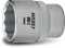 TPF Comercial 82042000 - Vaso para llave vaso DIN3124 (3/8'', 9 mm, bihexagonal)
