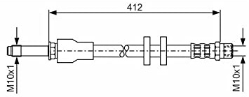 Bosch 1987481021 Brake Hose