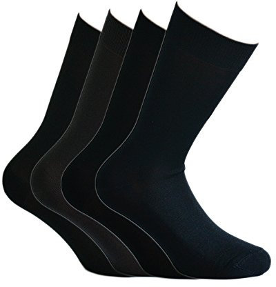 Fontana Calze, 8 paia di calze CORTE in puro cotone Filo di Scozia elasticizzate, confortevoli e rinforzate su punta e tallone. Prodotto Italiano. ASSORTITO - TG 42-44