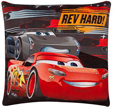 Cars 2 16130 - Cars 3 Plüschkissen mit Sound 40x40 cm, bunt