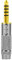 GEEKRIA Kopfhörer-Stecker-Adapter, Aluminiumlegierung, Konvertierungs-Audio-Stecker, vergoldeter Adapter (4.4mm Male to 3.5mm (1/8'') Balanced Female)