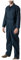 GRS Tuta da uomo unisex blu scuro blu navy tuta da caldaia tuta per studenti universitari workshop (varie misure: XS - 3XL) (blu scuro scuro, M - 100 cm), Blu marino scuro, M