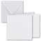 30x Quadratisches Falt-Karten Set - 15 x 15 cm - mit Brief-Umschlägen & Einlegeblättern - Hochweiss - FarbenFroh by GUSTAV NEUSER