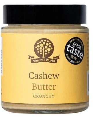 Nutural World - Crunchy Cashew Nut Butter (170g) Great Taste Award winner