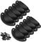 10 Pack Vintage Cabinet Handles, Iron Shell Pull Cupboard Door Handle, Cup Pull Knobs With Screws for Kitchen, Wardrobe, Furniture, Dresser Drawer (Black)
