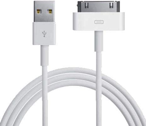 30-Pin USB-Daten- / Ladekabel für Apple iPhone 4 / 4S / 3G / 3GS / Apple iPad 1. / 2. / 3. Generation/iPod 5. Generation/Classic Nano 1. / 2. / 3. / 4. / 5. / 6. Generation, extra lang, 3 m, Weiß