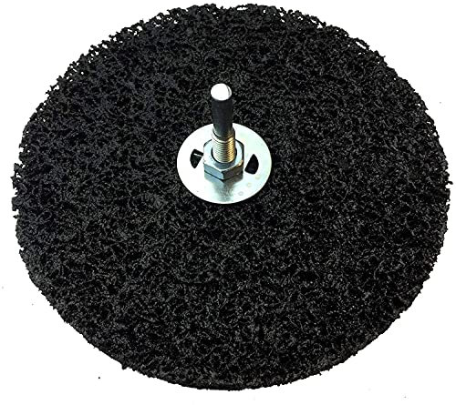 5 Stück Grobreinigungsscheibe Ø 150 x 10 x 13mm Reinigungsscheibe Inkl. Spanndorn Clean Strip Disc