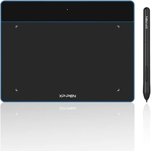 XP-PEN Deco Fun S Digitales Zeichentablet 15,2 x 10,2 cm (6 x 4 Zoll) für OSU! Zeichnen und Bearbeiten von Fotos, Digitalisierer mit P01-Stift, ohne Akku, kompatibel mit Mac, Windows, Android und