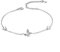 LDUDU Damen Armband Schmetterling Zirkon Armkette Silber 925 Geschenk für Weihnachten Valentinstag Geburtstag (silber)