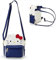 ALORVE Anime-Cartoon-Tasche, Cosplay, Umhängetasche, Rucksack, Handtasche, PU-Leder, Schultaschen für Kinder, Mädchen, Fans, Marineblau, Strapazierfähig