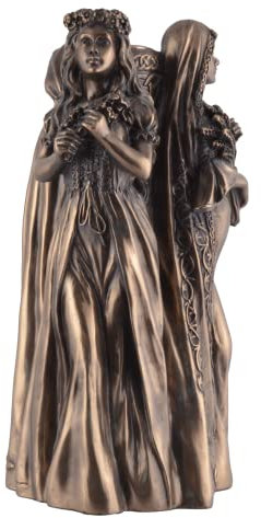 Trinity keltischer Kerzenständer der Dreifaltigkeitsgöttin - bronziert by Veronese