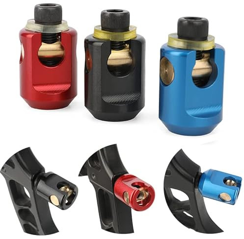HNZMDY Bogenstabilisator Quick Disconnect Bogenschießen Stabilisator Stecker Adapter Balance Bar Montagehalterung Einstellbar für Recurve Compound Bogen (Schwarz)