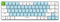 Qisan Mechanical Gaming Keyboard Dual Mode 2.4G/BT Wireless Keyboard with Blue Switch Mini Design (60% keyboard) 68 Keys Computer Keyboard US Layout | Gaming Pc | Wireless Gaming Keyboard