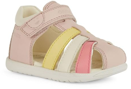 GEOX BABY B SANDAL MACCHIA GIR FIRST STEPS LT ROSE/MULTICOLOR 18_EU