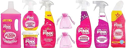 OGD Commerce Miracle All-Purpose Cleaning Bundle - 7-Piece Set for Outdoor, Floor, Dishes, Kitchen, Bathroom, & Multi-Surface Cleaning Solutions