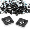 120 Pcs Fermacavi Adesivi Supporto Adesivo 20mmx20mm Fermacavo Adesivo Fascette Adesive Elettricista Passacavi Adesivi Clip Adesive per Cavi Supporti Adesivi Muro per Camere Letto Sale e Uffici (Nero)