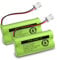2.4V Cordless Phone Battery for BT162342 BT262342: 800mAh 2 Pack Cordless Phone Batteries for BT162342 BT262342 BT183342 - Compatible with CS2111 01839 Sanyo CLT3500 SN6107 SN1196 SN1197 Handset Phone