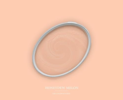 BRICOFLOR Wandfarbe lachs ideal für Kinderzimmer und Schlafzimmer Modern Farbe für Wand in Apricot Rosa in 2,5 und 5 Litern