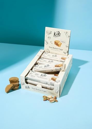 KoRo - Bio Nut Butter Cups Blonde Salted Pistachio - Mit weißem Erzeugnis aus Kakao- und Sheabutter - Süß-cremige Pistazienfüllung - Vegan