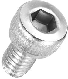 Kozelo 50pcs Tornillos de Cabeza Hexagonal - [M4-0.7 x 6mm] Acero Inoxidable 304 Totalmente Roscado Allen Tornillo para Motor Eléctrico Ventilador Impresión 3D Reparación, Plateado