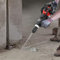 Stemmhammer Abbruchhammer Benzin Schlaghammer 33CC 2 Stroke Multifunktionale Meißelhammer Schlagbohrhammer mit 2 Meißeln & 3 Bohrer, für Hämmern, Schlitzen, Bohren und Zerkleinern