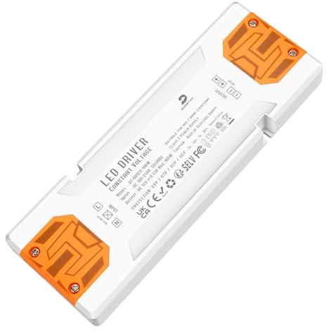 DUSKTEC LED Netzteil 12V 100W Flach, Trafo 220 230 Volt auf 12 Volt Gleichstrom, Ultra Dünn LED Treiber Transformator 12V DC Power Supply Niedervolt Keine Mindestbelastung für Streifen Lampen