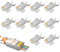 Sharelove RJ45 Connector 10pack RJ45 Pass Through Connectors Ethernet Connector Shielded Cat7, Practical Shielded Gold Plated for Installation Cable Suitable for Computers Hubs Switches