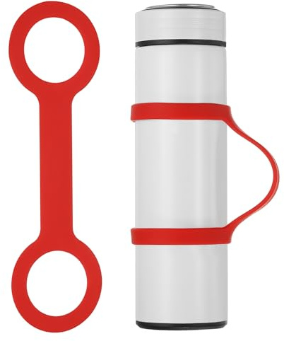PATIKIL Water Bottle Carrier Grip, Portable Soft Silicone Non-Slip Water Handle Grip Water Bottle Holder Strap for Running