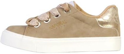 Kaporal Damen Severine Tennisschuhe mit Schnürung, Beige/Gold, 37 EU