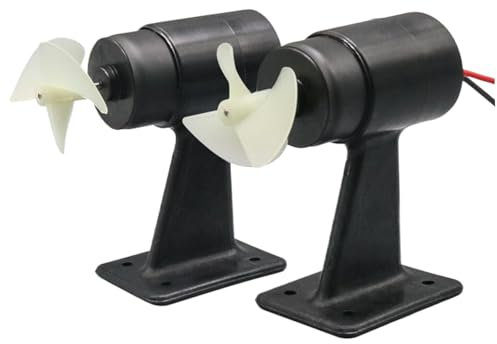 Lot de 2 moteurs de bateau télécommandés, propulseur sous-marin étanche 10-20 V, pour robot bateau à réaction DIY, moteur étanche, hélice télécommandé
