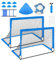 Fußball-Backyard Set – Sportartikel für Schulen, Fußballziele für Jugendliche | 45 x 18 x 16 cm Training Pop-Up Soccer Net Set | Übungsspiele, Outdoor-Aktivitäten zum Spielen