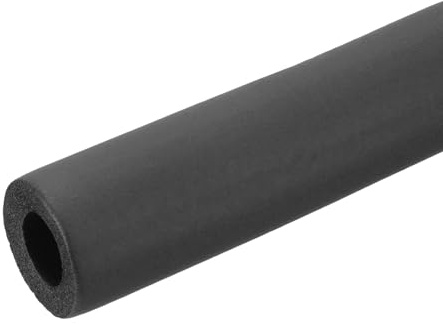 PATIKIL 3/4 (19mm) ID x 3Ft x 0.35 Pipe Insulation Foam Tube, Pipe Cover Wrap Roll Bar Tubing for Handle Grip HVAC Air Conditioner Units, Black