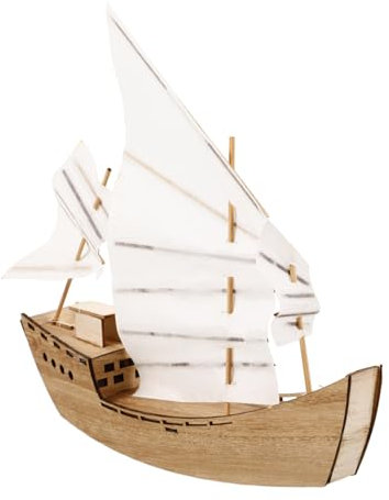 HOLIDYOYO DIY Holz Segelboot Bausatz Für Junge Mädchen Handgefertigtes Holzschiff Modell Kreatives Puzzle Spielzeug Für Mädchen Fördert Feinmotorik Konzentration Und Familienzusammenhalt