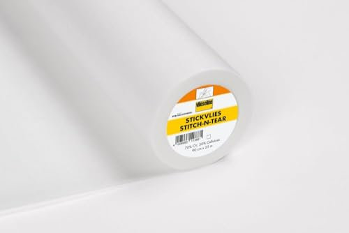 Die Stofftante Stickvlies, näh- und ausreißbar, weiß, hilfreich als Unterlage für Applikationen, Stickerreien, individuelle Gestaltungsmöglichkeiten (0,90 m x 3 m)