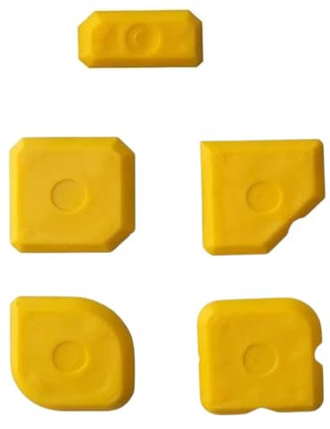 Ldabrye Abdichtungsschaber, Werkzeug zum Füllen von Lücken, Abdichtungswerkzeug, Set mit 5 Schabern, Silikon-Profilierung, Abdichtungswerkzeug