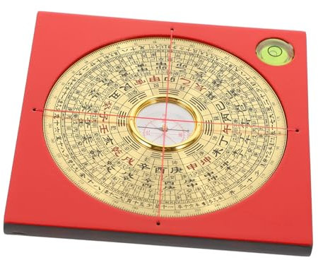 Cabilock Chinesischer Feng Shui Kompass aus Präziser Luo Pan Tragbares Outdoor Werkzeug für Aktivitäten und Leicht für Freunde und Zufällige Farbwahl Zufällige Farbe