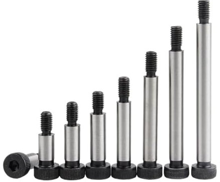 WEKONUMEX Vis Boulon, Vis à épaulement M5-M10, diamètre d'épaulement 6-12 mm, tête cylindrique à Six pans Creux, boulons en Acier allié de Grade 12.9(12mm,M8 Shoulder dia 10mm)