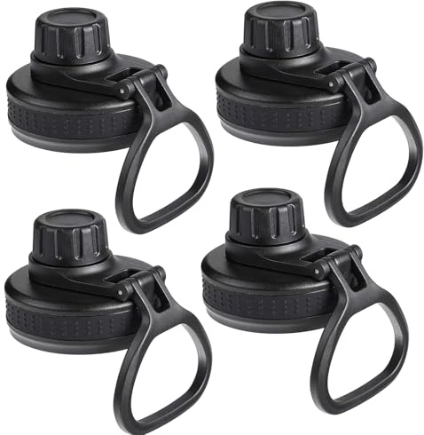 4 Pack Spout Lids Replacement Lids Compatible with Hydro Flask Wide Mouth Water Bottles Replacement Lids for Sports Water Bottles 12, 16, 18, 22, 32, 40 and 64 oz (4)