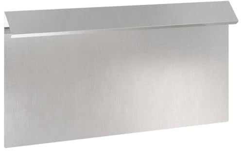vidaXL Schneckenzaun 16 pcs Silber 50 x 3,5 x 25 cm Edelstahl, Garten und Terrasse, moderner Schnecken-Schutz, haltbare Gartenzaun-Kante, Landschaftsschutz