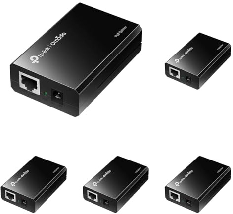 TP-Link TL-PoE10R Gigabit Ethernet PoE Splitter Adapter,Plug-and-Play, Puerto RJ45 a 2 10/100/1000 Mbps, 12VDC 1A, 9VDC 1A, 5VDC 2A (Paquete de 5)