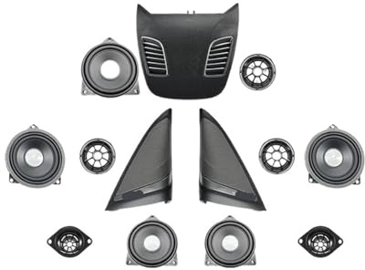 Kompatibel for BMW G30 G31 – Plug & Play Audio Upgrade Kit mit Lautsprecher, Subwoofer, DSP-Verstärker und HK-Abdeckung(G30 10Horn 3Cover)