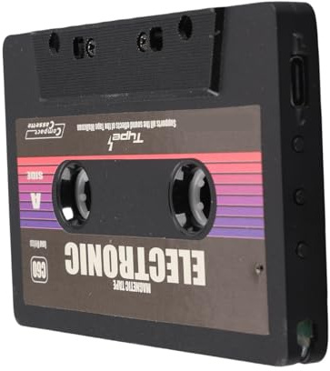 Car Bluetooth Cassette Adapter Wireless Receiver for Music Playback in Vehicle USB Powered Compact Design