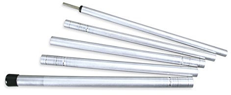 Tatonka Tarp-Stange 260 cm - Steckbare, 7-teilige Tarpstange aus Aluminium mit 2,60 Meter Länge - zum Aufspannen von Tarps und Sonnensegel