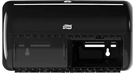 Tork Distributeur murale pour Papier Toilette Rouleau noir T4, compact, gamme Elevation, 557008