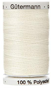 Gutermann 1000mtr Sew All Thread 100% Polyester colour 1 off white