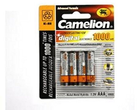 4 x Akku Micro AAA NI-MH Camelion 1000 mAh 1,2V Aufladbar Batterie LR3