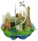 Santoro 3D Pirouette Grußkarte Travel The World