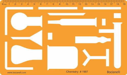 Chemie Laborgeräte Schablone Chemieschablone Chemische Apparate Zeichenschablone Technisches Zeichnen