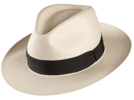 SCIPPIS Classic Panama Hut – Original Panama-Hut aus Paja Toquilla, handgefertigt in Ecuador, eleganter Strohhut für Damen & Herren, Sommerhut mit UPF50+ Sonnenschutz